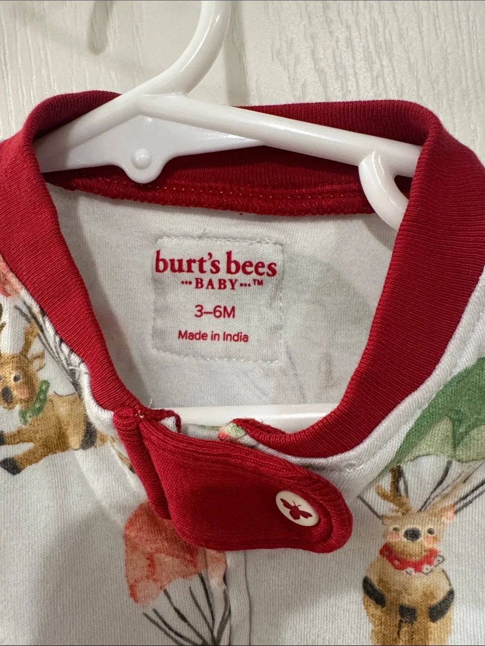 Burt’s bees baby Christmas pajamas 3-6 months